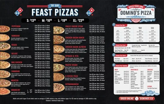 Domino’s Pizza Menu (Updated June 2023) with prices in South Africa