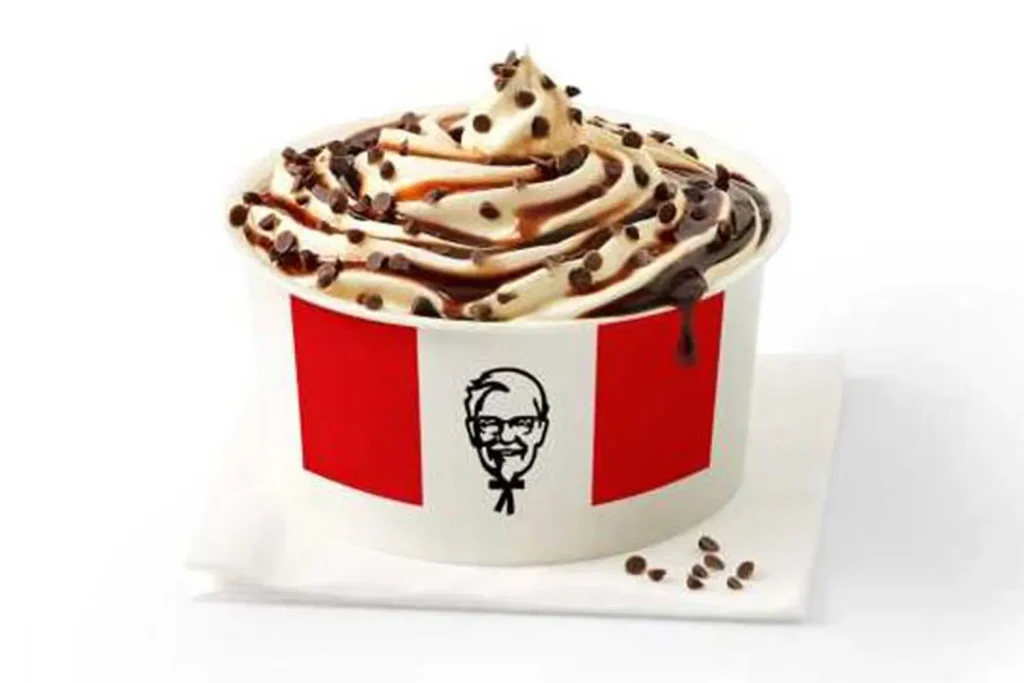 KFC Sundae ice cream