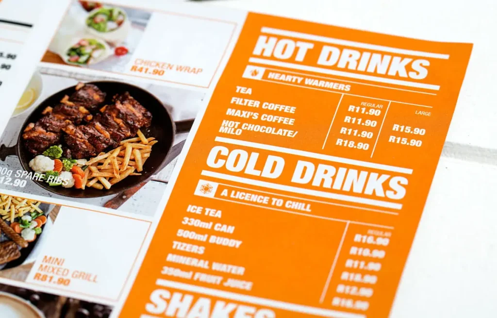 Maxi’s menu with prices South Africa (updated May 2023)